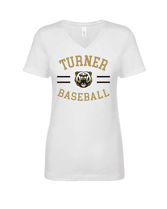 Turner HS Baseball Curve - Womens Vneck