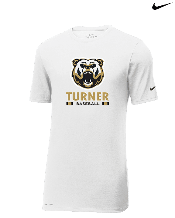 Turner HS Baseball Stacked - Mens Nike Cotton Poly Tee