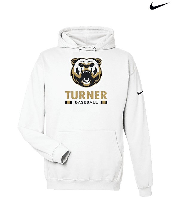 Turner HS Baseball Stacked - Nike Club Fleece Hoodie