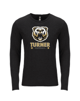 Turner HS Baseball Stacked - Tri-Blend Long Sleeve