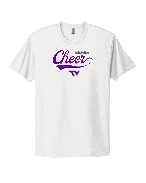 Twin Valley HS Cheer Cheer Banner - Mens Select Cotton T-Shirt