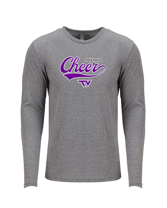Twin Valley HS Cheer Cheer Banner - Tri-Blend Long Sleeve