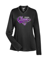 Twin Valley HS Cheer Cheer Banner - Womens Performance Longsleeve