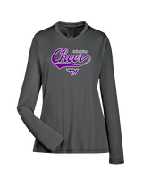 Twin Valley HS Cheer Cheer Banner - Womens Performance Longsleeve