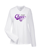 Twin Valley HS Cheer Cheer Banner - Womens Performance Longsleeve