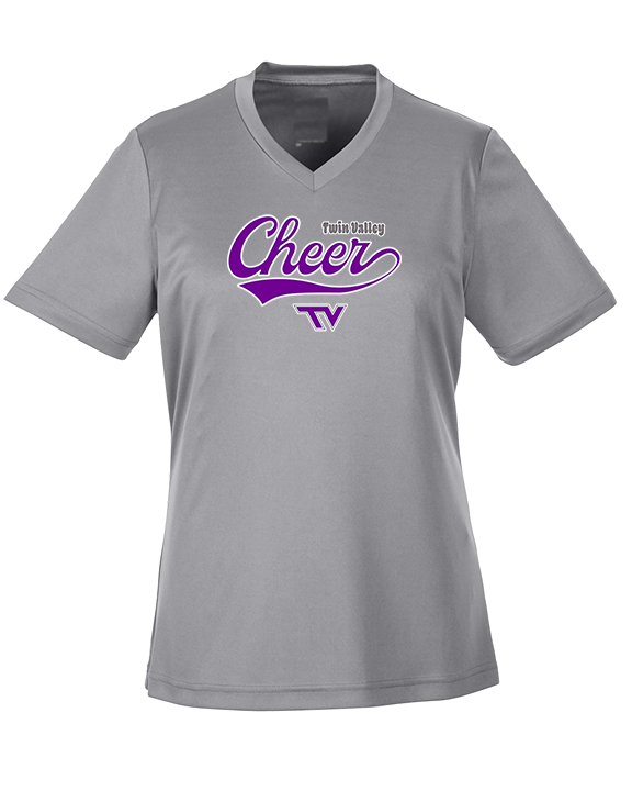 Twin Valley HS Cheer Cheer Banner - Womens Performance Shirt