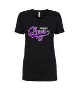 Twin Valley HS Cheer Cheer Banner - Womens V-Neck