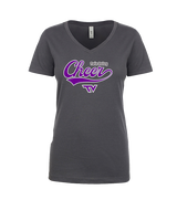 Twin Valley HS Cheer Cheer Banner - Womens V-Neck