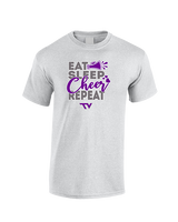 Twin Valley HS Cheer Eat Sleep Cheer - Cotton T-Shirt