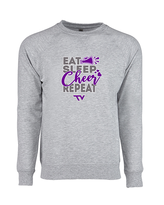 Twin Valley HS Cheer Eat Sleep Cheer - Crewneck Sweatshirt