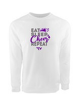 Twin Valley HS Cheer Eat Sleep Cheer - Crewneck Sweatshirt