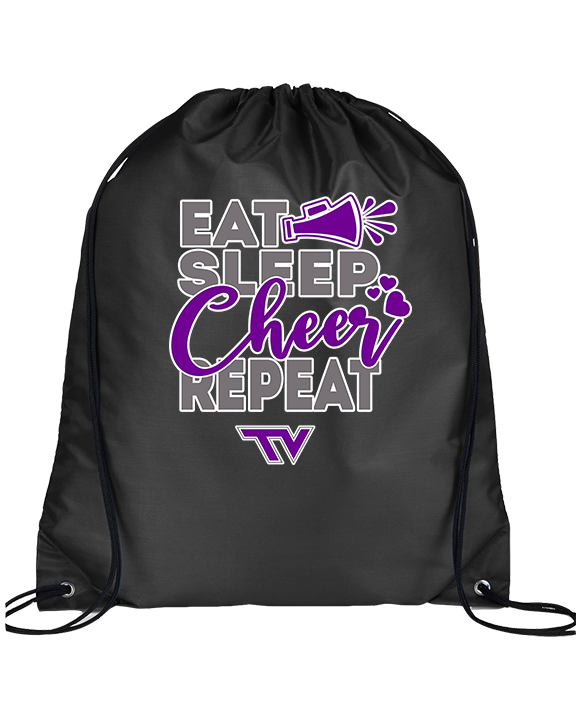 Twin Valley HS Cheer Eat Sleep Cheer - Drawstring Bag