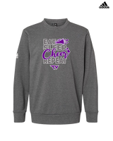 Twin Valley HS Cheer Eat Sleep Cheer - Mens Adidas Crewneck