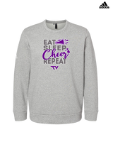 Twin Valley HS Cheer Eat Sleep Cheer - Mens Adidas Crewneck