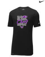 Twin Valley HS Cheer Eat Sleep Cheer - Mens Nike Cotton Poly Tee