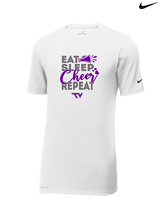 Twin Valley HS Cheer Eat Sleep Cheer - Mens Nike Cotton Poly Tee