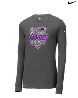 Twin Valley HS Cheer Eat Sleep Cheer - Mens Nike Longsleeve