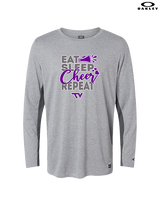 Twin Valley HS Cheer Eat Sleep Cheer - Mens Oakley Longsleeve