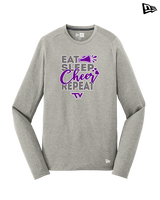 Twin Valley HS Cheer Eat Sleep Cheer - New Era Performance Long Sleeve