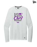 Twin Valley HS Cheer Eat Sleep Cheer - New Era Performance Long Sleeve