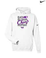 Twin Valley HS Cheer Eat Sleep Cheer - Nike Club Fleece Hoodie