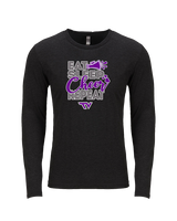 Twin Valley HS Cheer Eat Sleep Cheer - Tri-Blend Long Sleeve