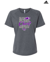 Twin Valley HS Cheer Eat Sleep Cheer - Womens Adidas Performance Shirt
