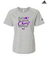 Twin Valley HS Cheer Eat Sleep Cheer - Womens Adidas Performance Shirt