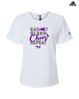 Twin Valley HS Cheer Eat Sleep Cheer - Womens Adidas Performance Shirt