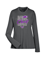 Twin Valley HS Cheer Eat Sleep Cheer - Womens Performance Longsleeve