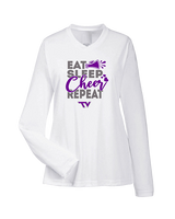 Twin Valley HS Cheer Eat Sleep Cheer - Womens Performance Longsleeve