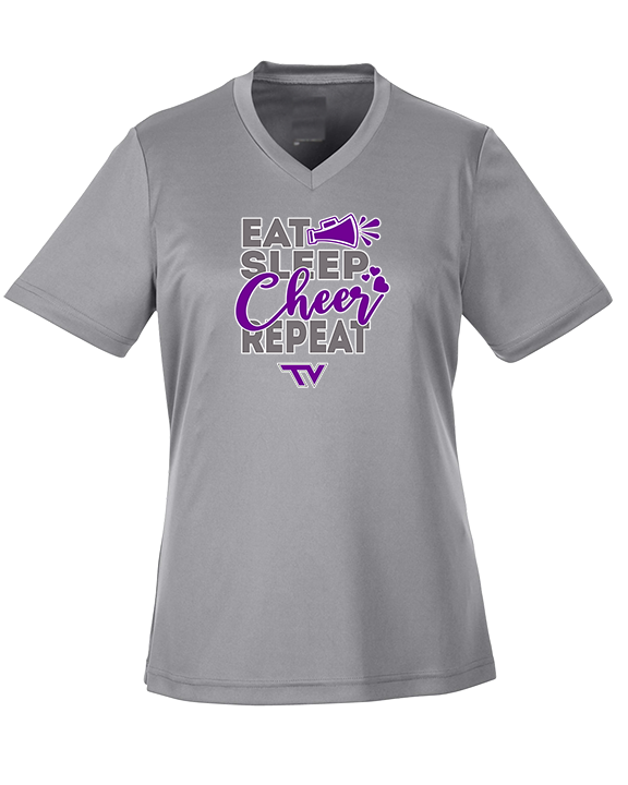 Twin Valley HS Cheer Eat Sleep Cheer - Womens Performance Shirt