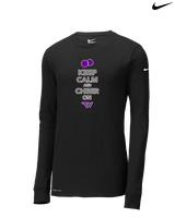 Twin Valley HS Cheer Keep Calm - Mens Nike Longsleeve