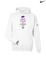 Twin Valley HS Cheer Keep Calm - Nike Club Fleece Hoodie