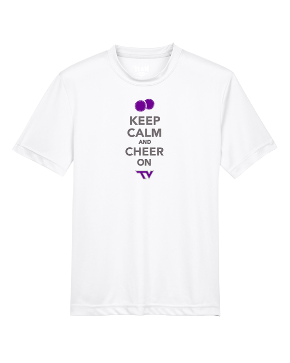 Twin Valley HS Cheer Keep Calm - Youth Performance Shirt