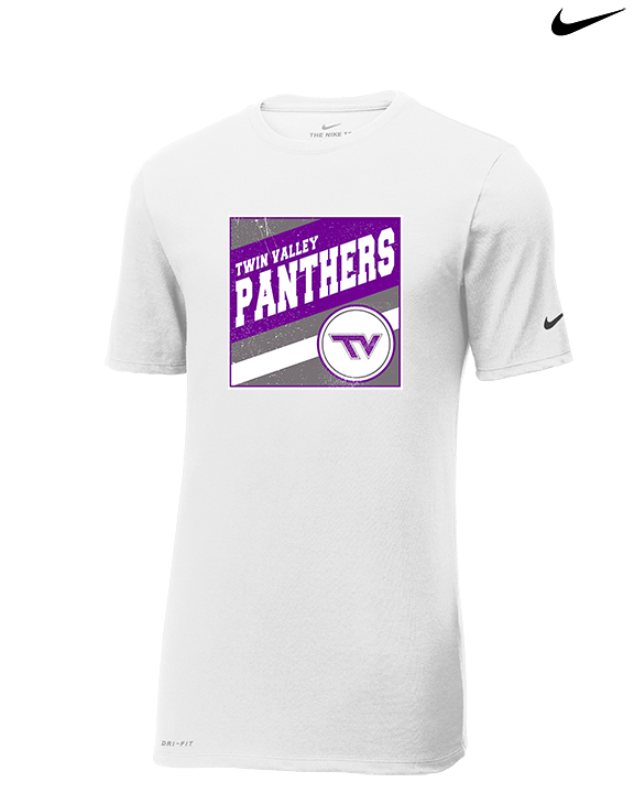 Twin Valley HS Cheer Square - Mens Nike Cotton Poly Tee