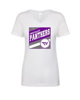 Twin Valley HS Cheer Square - Womens Vneck