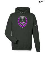 Twin Valley HS Football Full Football - Nike Club Fleece Hoodie