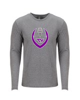 Twin Valley HS Football Full Football - Tri-Blend Long Sleeve