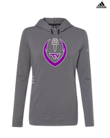 Twin Valley HS Football Full Football - Womens Adidas Hoodie