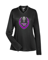 Twin Valley HS Football Full Football - Womens Performance Longsleeve