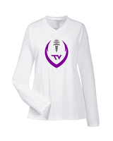Twin Valley HS Football Full Football - Womens Performance Longsleeve