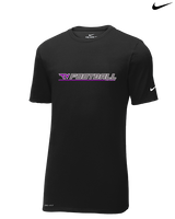 Twin Valley HS Football Lines - Mens Nike Cotton Poly Tee