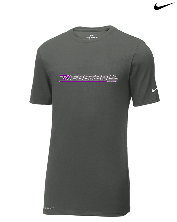 Twin Valley HS Football Lines - Mens Nike Cotton Poly Tee