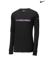 Twin Valley HS Football Lines - Mens Nike Longsleeve