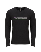 Twin Valley HS Football Lines - Tri-Blend Long Sleeve