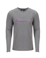Twin Valley HS Football Lines - Tri-Blend Long Sleeve
