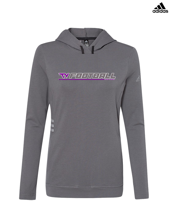 Twin Valley HS Football Lines - Womens Adidas Hoodie