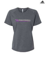 Twin Valley HS Football Lines - Womens Adidas Performance Shirt
