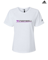 Twin Valley HS Football Lines - Womens Adidas Performance Shirt